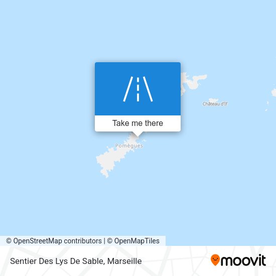 Sentier Des Lys De Sable map