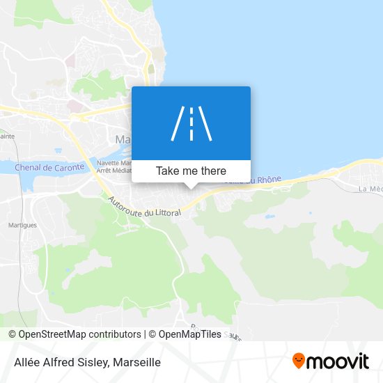 Allée Alfred Sisley map