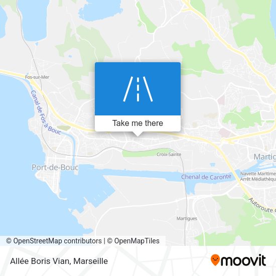 Allée Boris Vian map