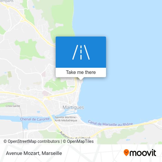 Avenue Mozart map