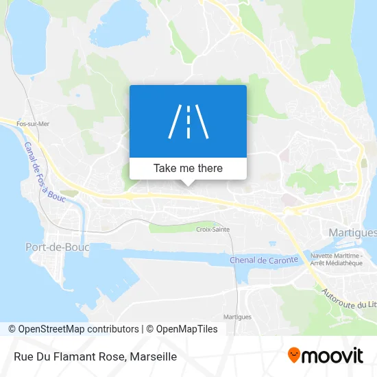 Rue Du Flamant Rose map