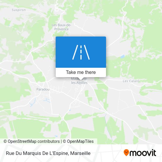 Rue Du Marquis De L'Espine map
