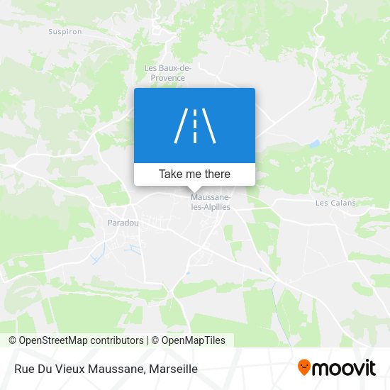 Rue Du Vieux Maussane map