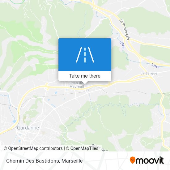 Chemin Des Bastidons map