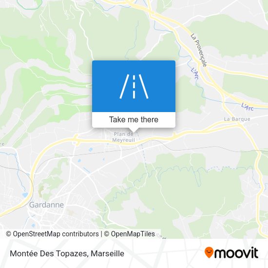 Montée Des Topazes map