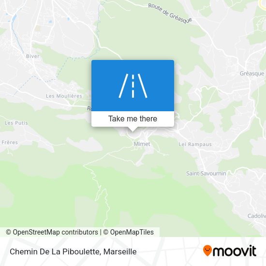 Chemin De La Piboulette map