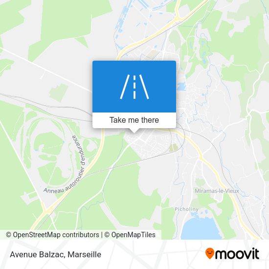 Avenue Balzac map