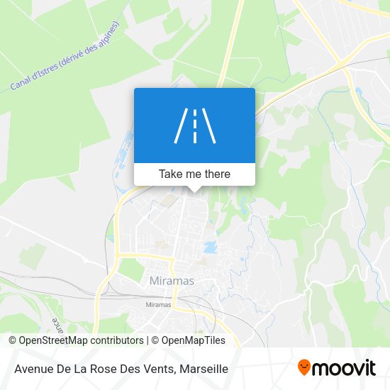 Avenue De La Rose Des Vents map