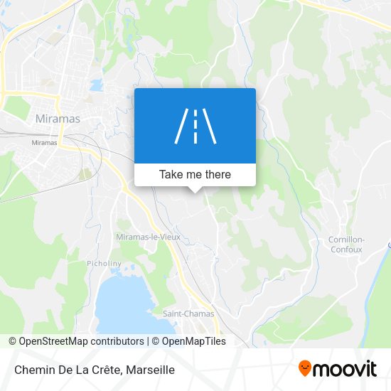Chemin De La Crête map
