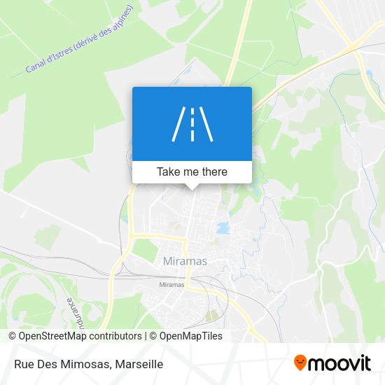Rue Des Mimosas map