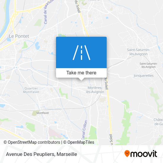 Avenue Des Peupliers map
