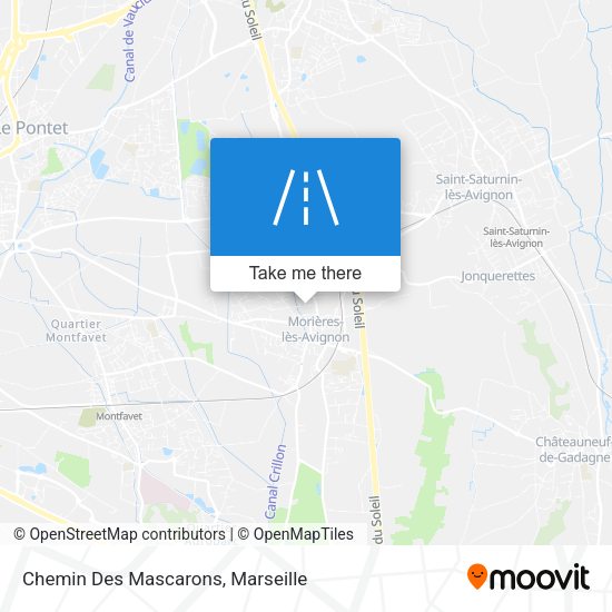 Chemin Des Mascarons map