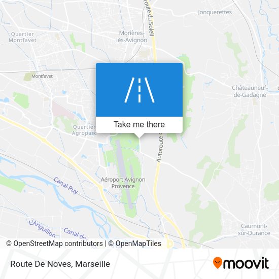Route De Noves map