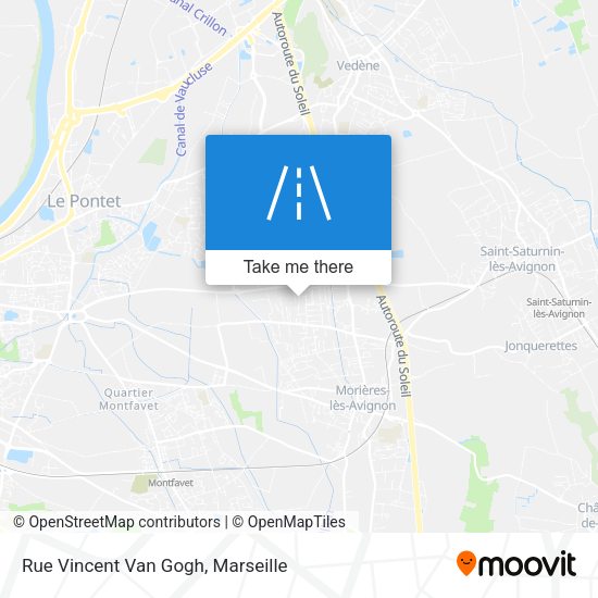 Rue Vincent Van Gogh map