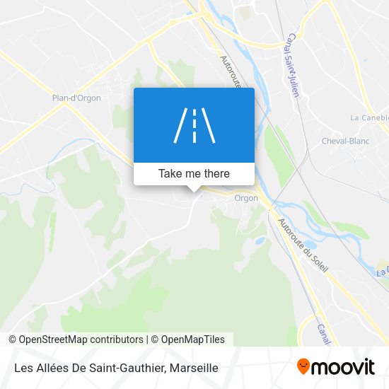 Les Allées De Saint-Gauthier map