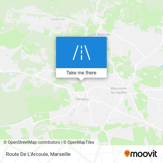 Route De L'Arcoule map