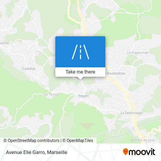 Avenue Elie Garro map