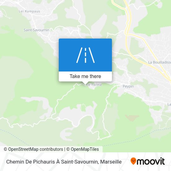 Chemin De Pichauris À Saint-Savournin map
