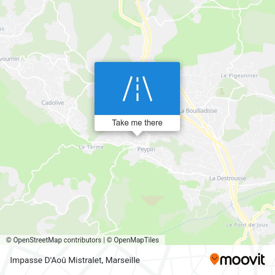 Impasse D'Aoû Mistralet map