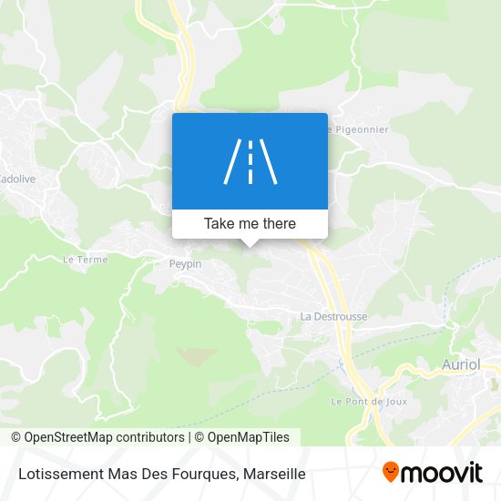 Lotissement Mas Des Fourques map