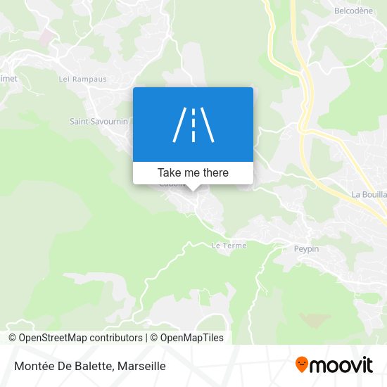 Montée De Balette map