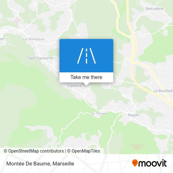 Montée De Baume map