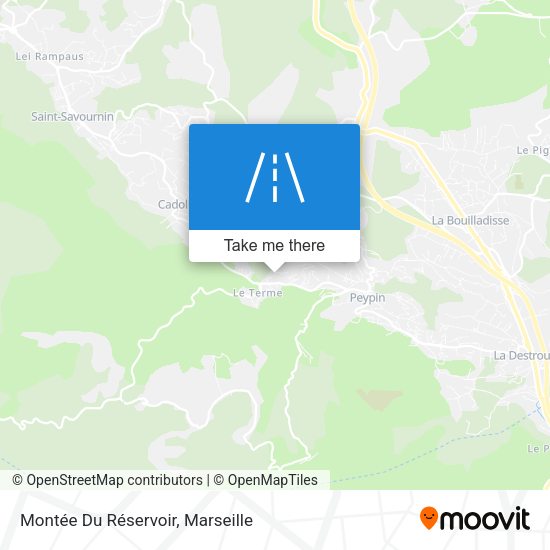 Montée Du Réservoir map