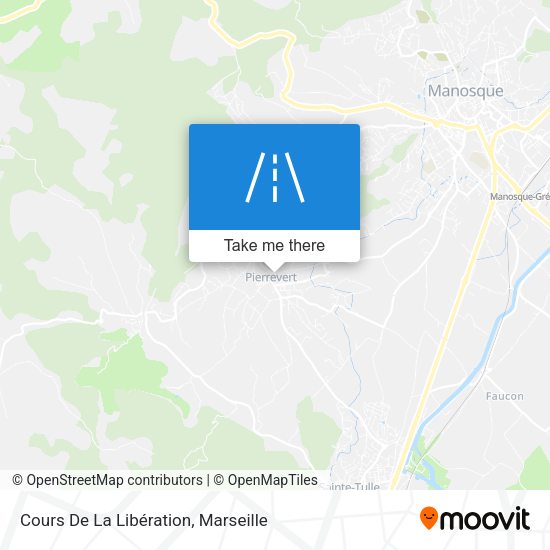 Cours De La Libération map