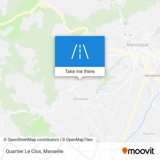 Quartier Le Clos map