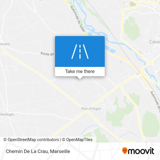 Chemin De La Crau map