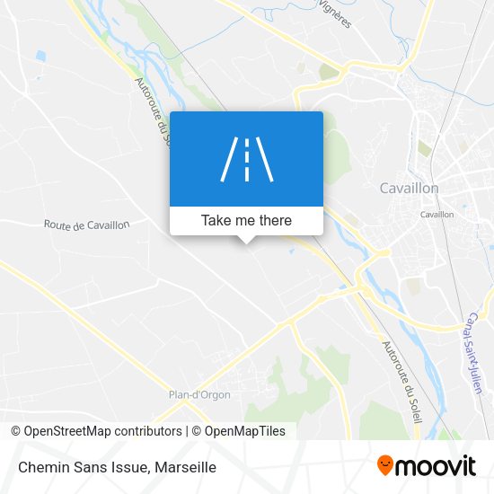 Chemin Sans Issue map