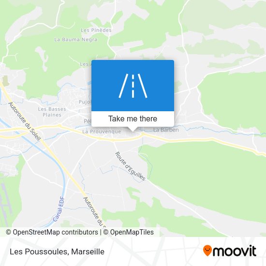 Les Poussoules map
