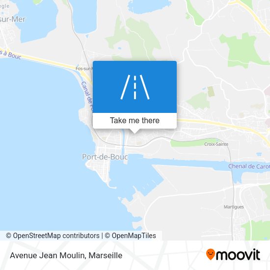 Avenue Jean Moulin map