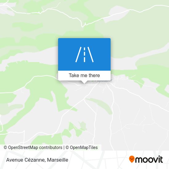 Avenue Cézanne map
