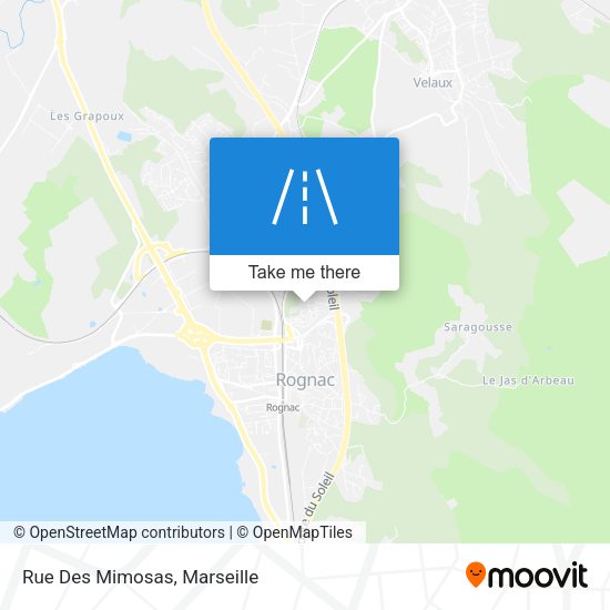 Rue Des Mimosas map