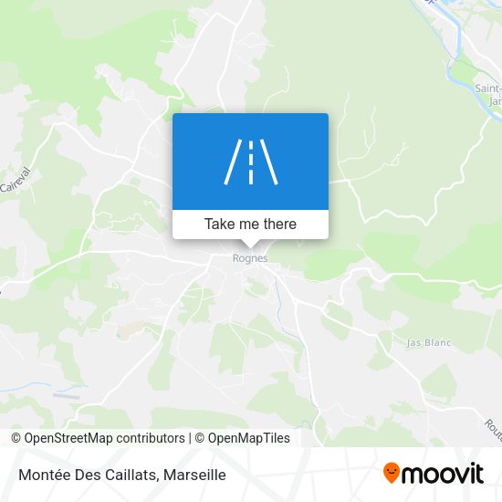 Montée Des Caillats map