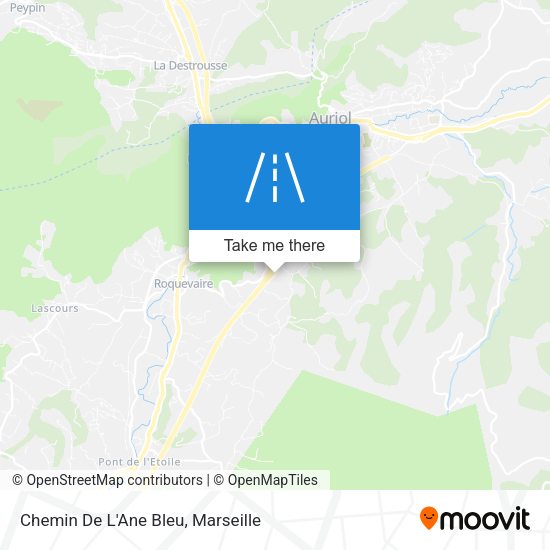 Chemin De L'Ane Bleu map