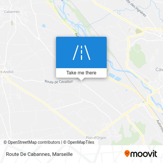 Route De Cabannes map