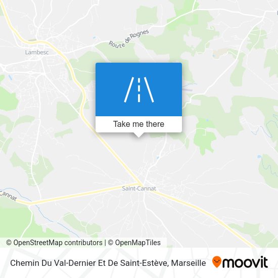 Chemin Du Val-Dernier Et De Saint-Estève map