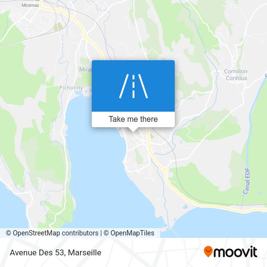 Avenue Des 53 map