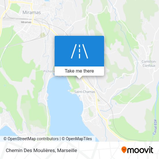 Chemin Des Moulières map