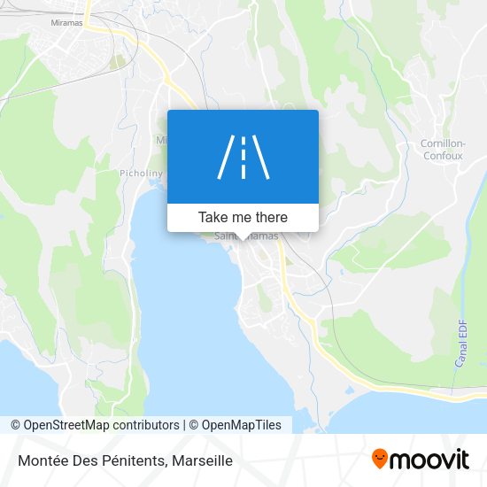 Montée Des Pénitents map