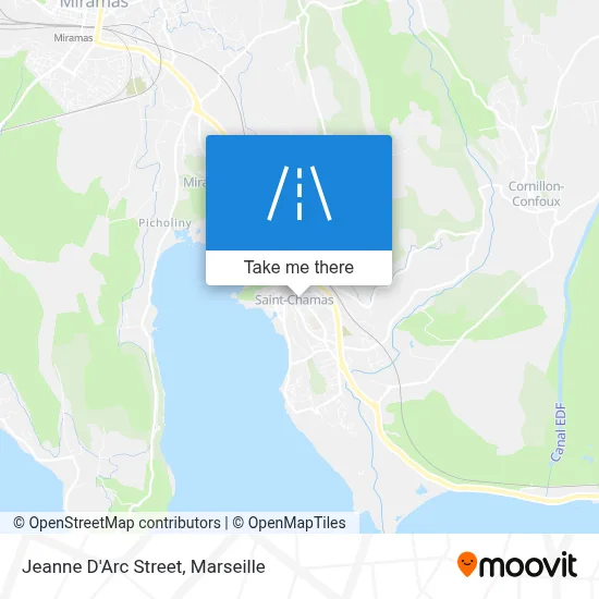 Rue Jeanne D'Arc map