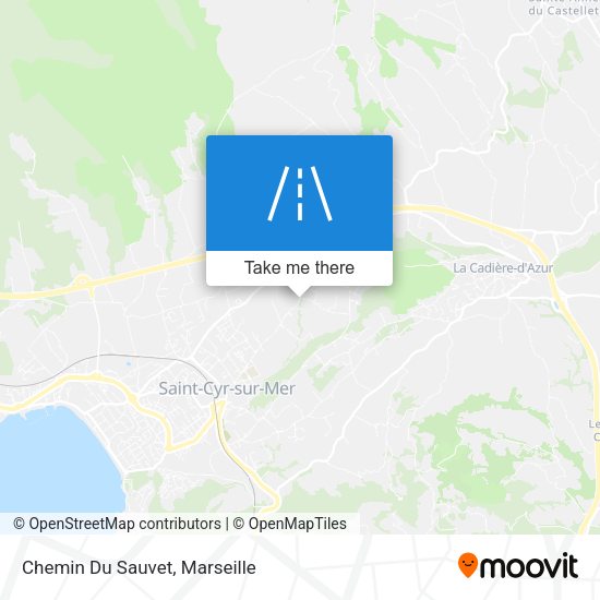 Chemin Du Sauvet map
