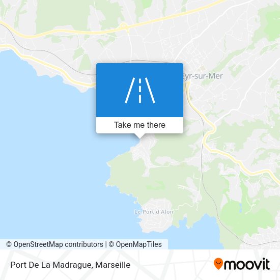 Port De La Madrague map