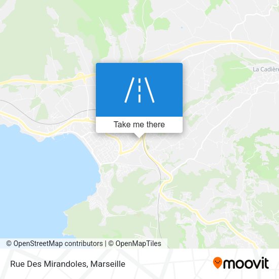 Rue Des Mirandoles map