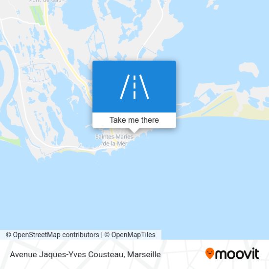 Avenue Jaques-Yves Cousteau map