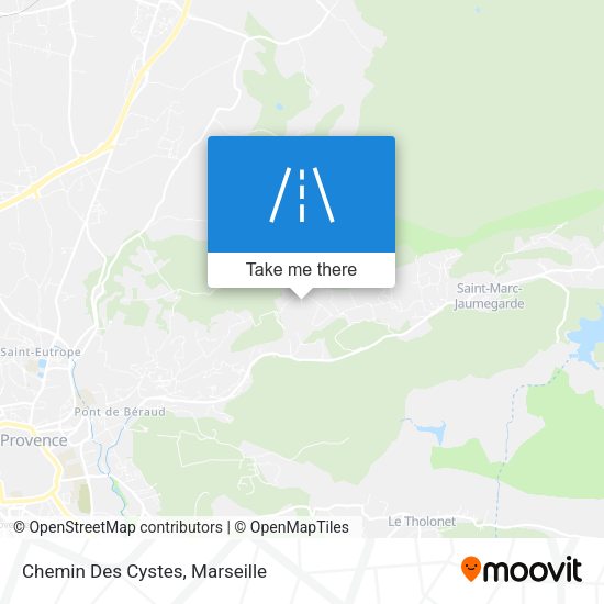 Chemin Des Cystes map