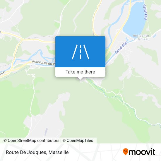 Route De Jouques map