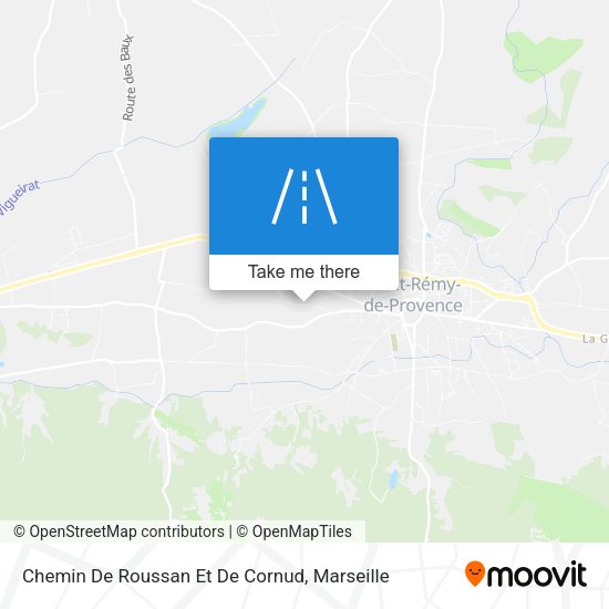 Chemin De Roussan Et De Cornud map